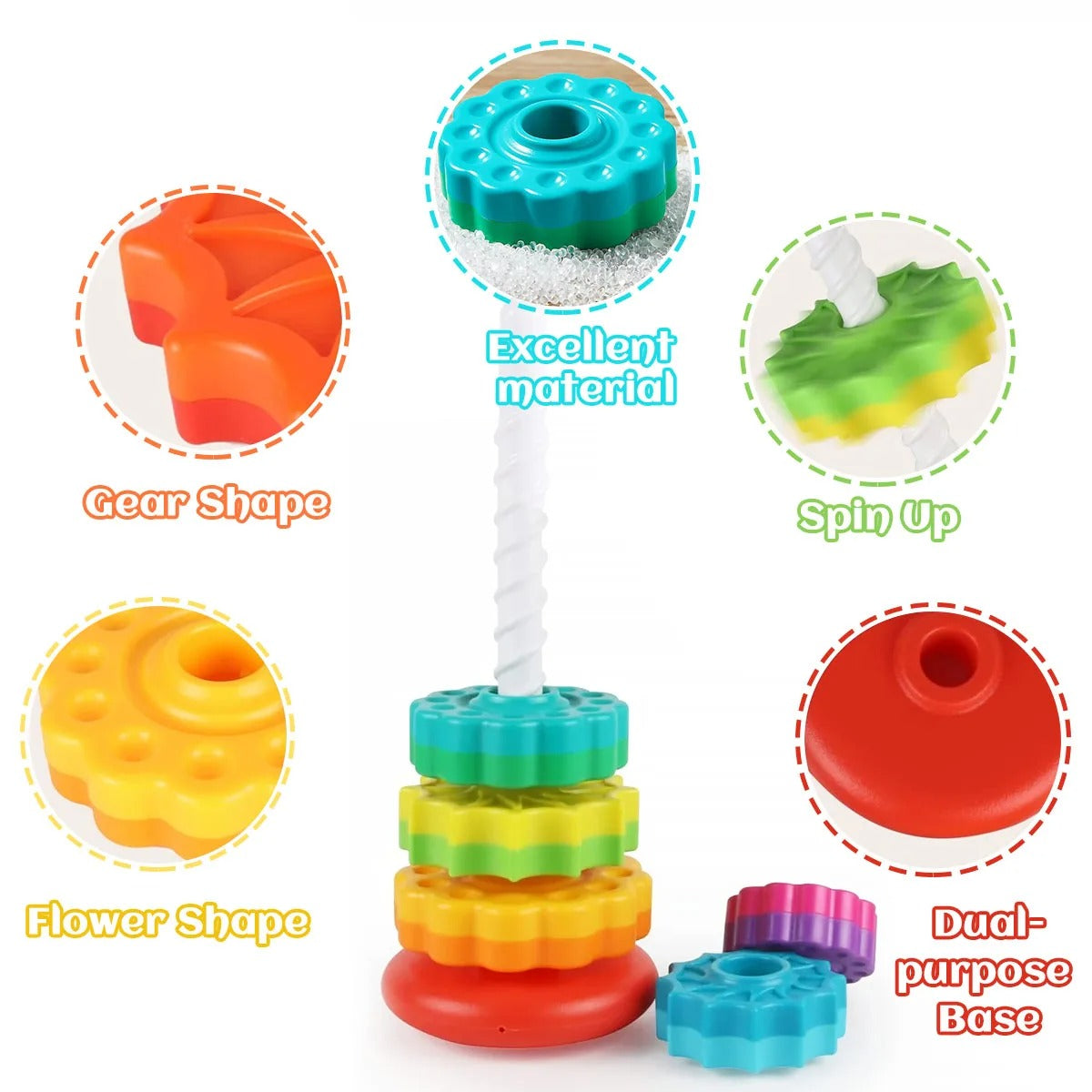 Whirling Discs Stacking Game