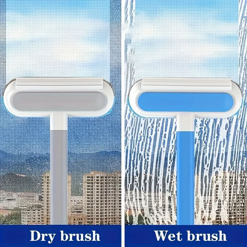 ClearView Pro – Versatile Window Cleaning Brush with Removable Screen