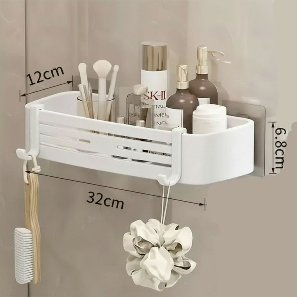 AquaMount – Adhesive Aluminum Wall Shelf for Bathrooms