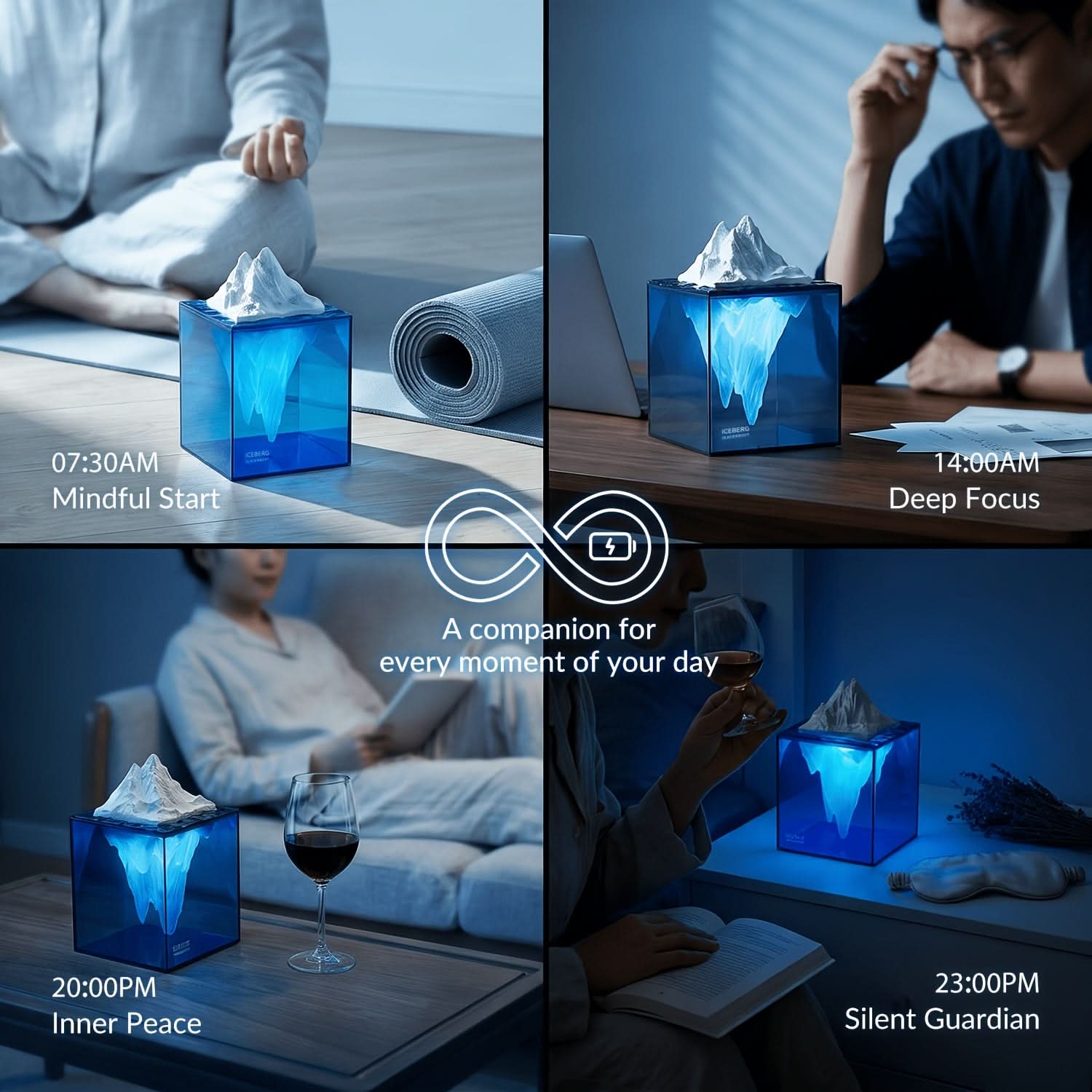 SerenityGlow – Tranquil Night Light for Relaxation Spaces
