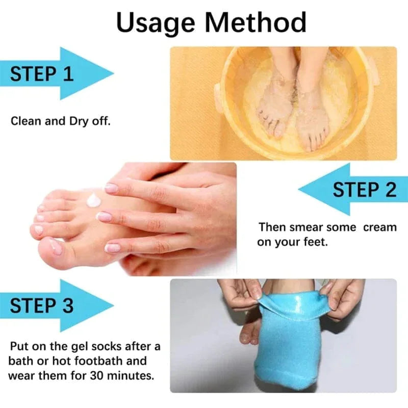 Revitalizing Foot Treatment Socks with Moisture Gel