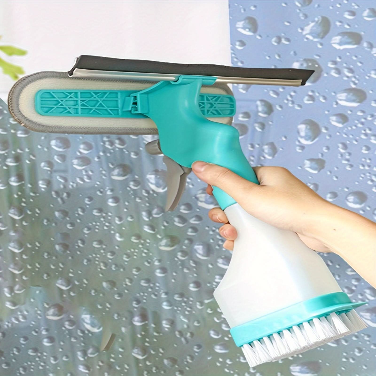 ClearView – All-in-One Glass Cleaning Solution with Spray & Scraper