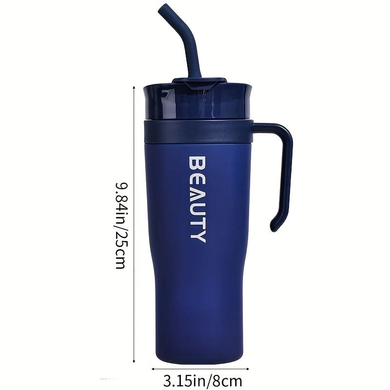 HydroMate – Extra-Large Straw Tumbler for On-the-Go Hydration