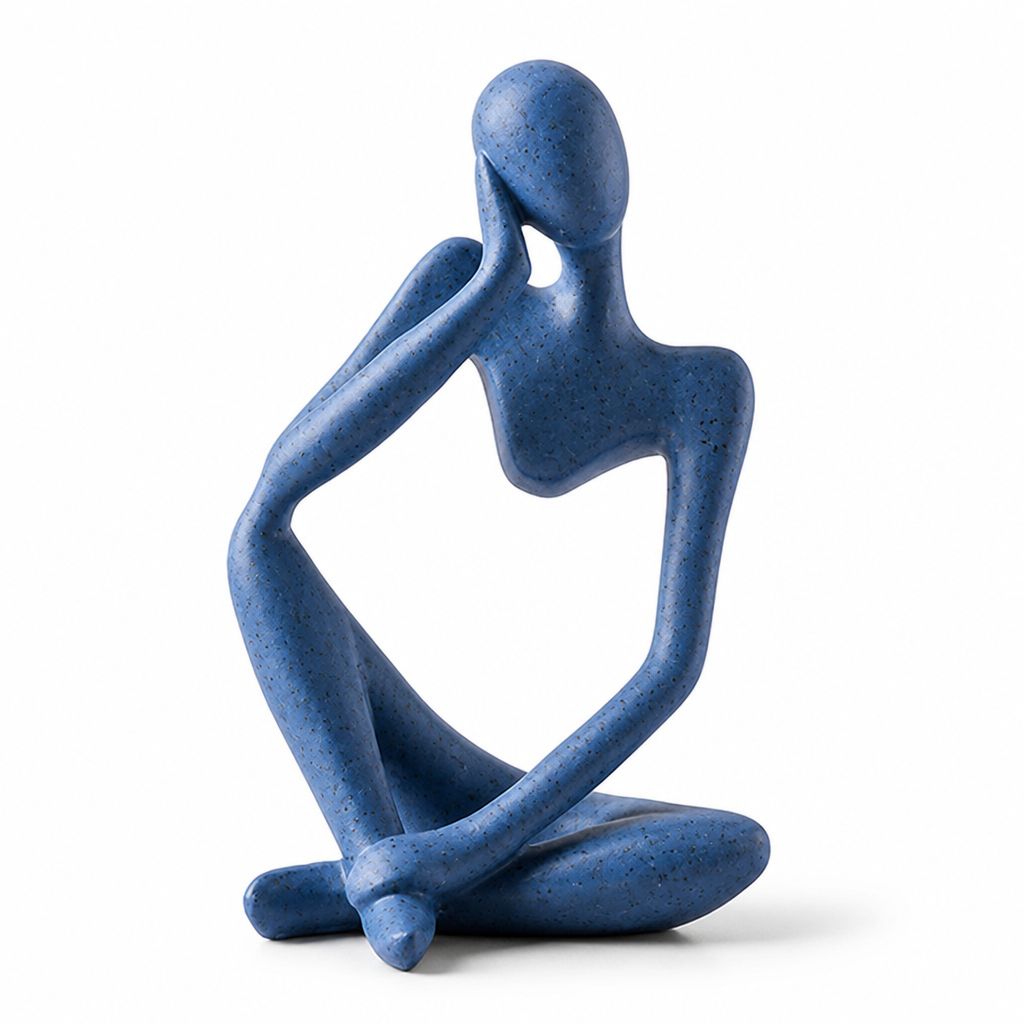 Nordic Abstract Resin Thinker Figurine