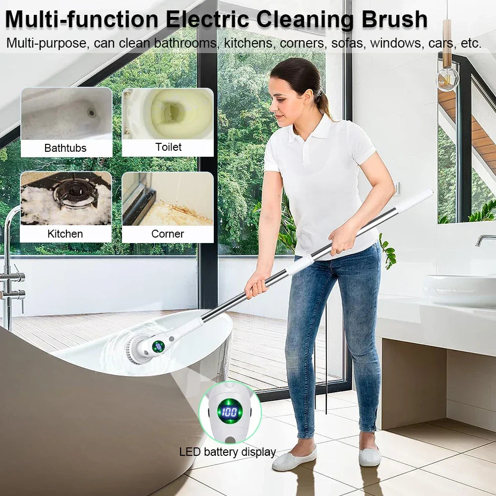 Electric Cleaning Brush Set - 8 Functions Included - Buy 1 Get 1 Free