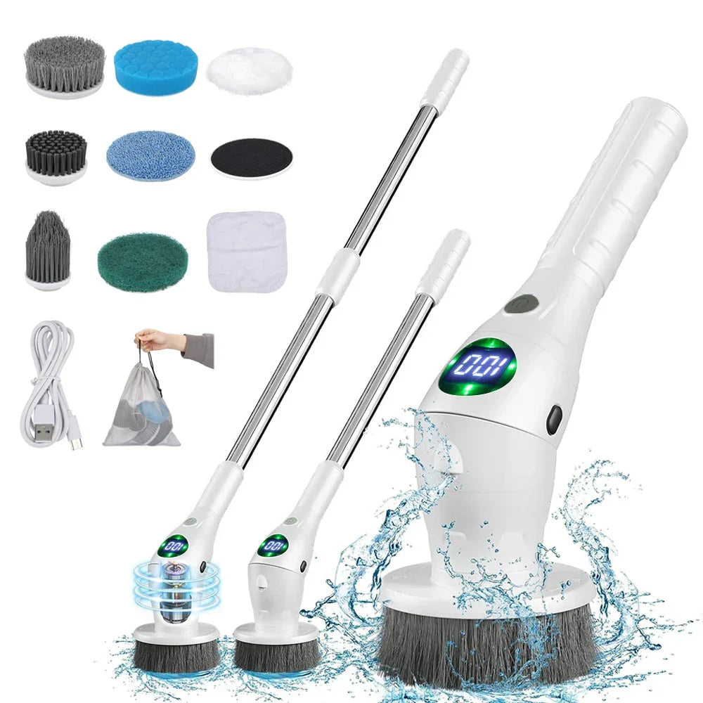 Electric Cleaning Brush Set - 8 Functions Included - Buy 1 Get 1 Free