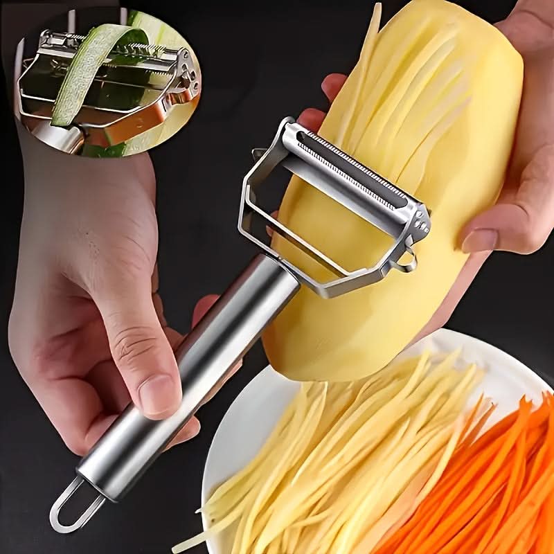 PrecisionPro – Stainless Steel Vegetable Peeler & Slicer