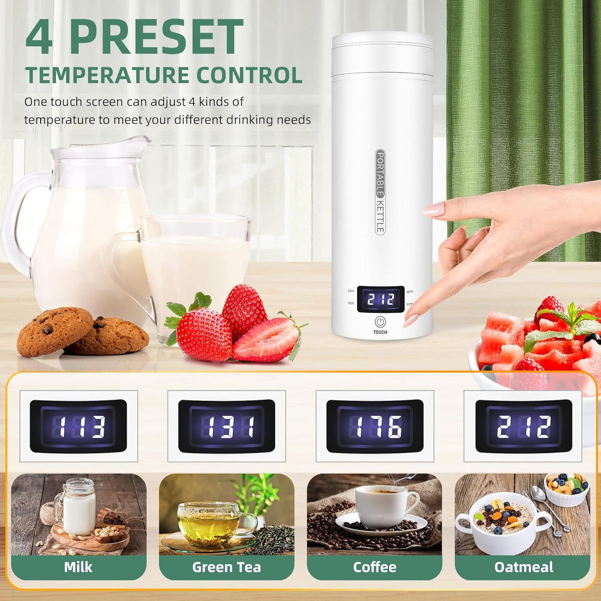 Compact Electric Travel Kettle for On-the-Go Brewing