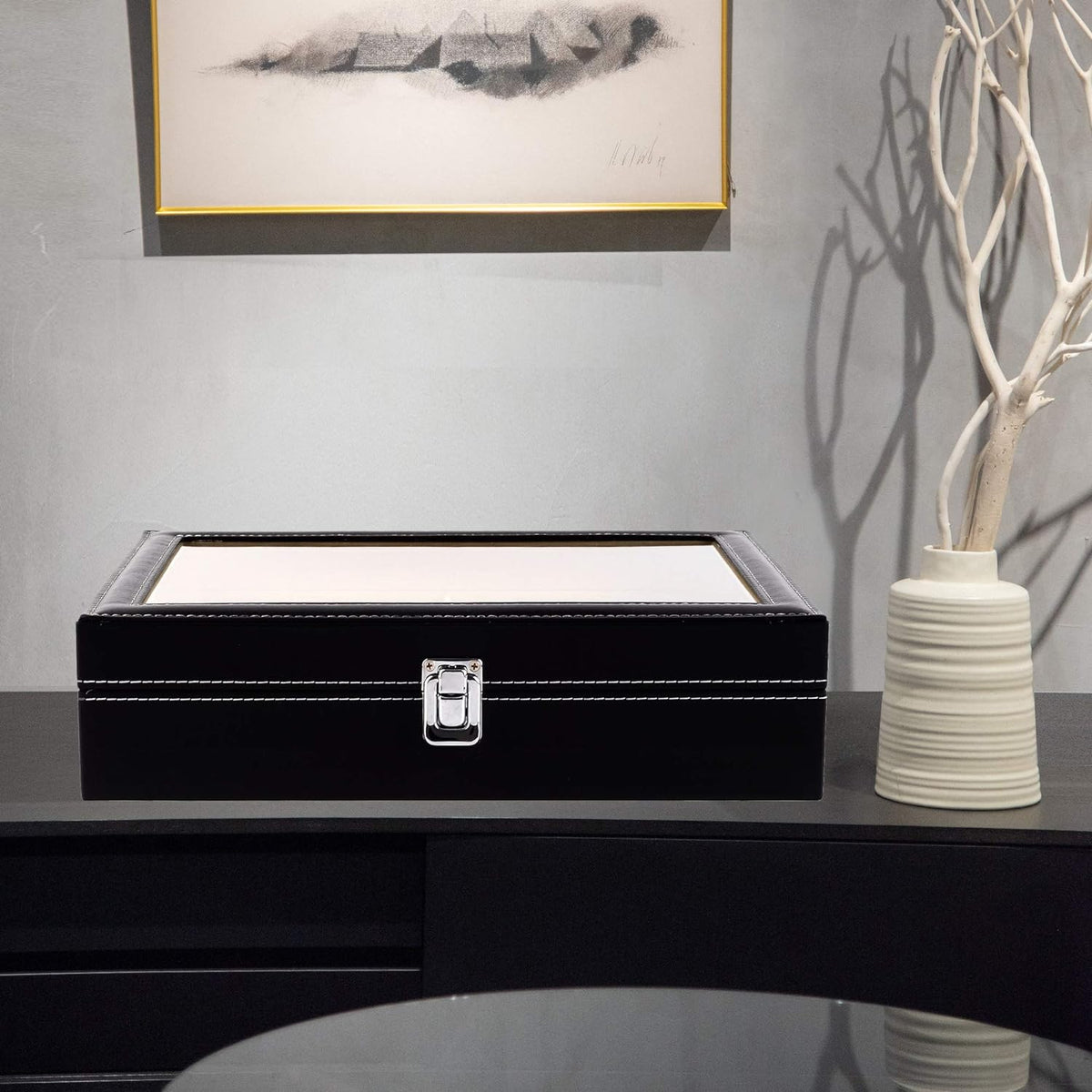 Elegant 8-Slot Sunglass Storage Case