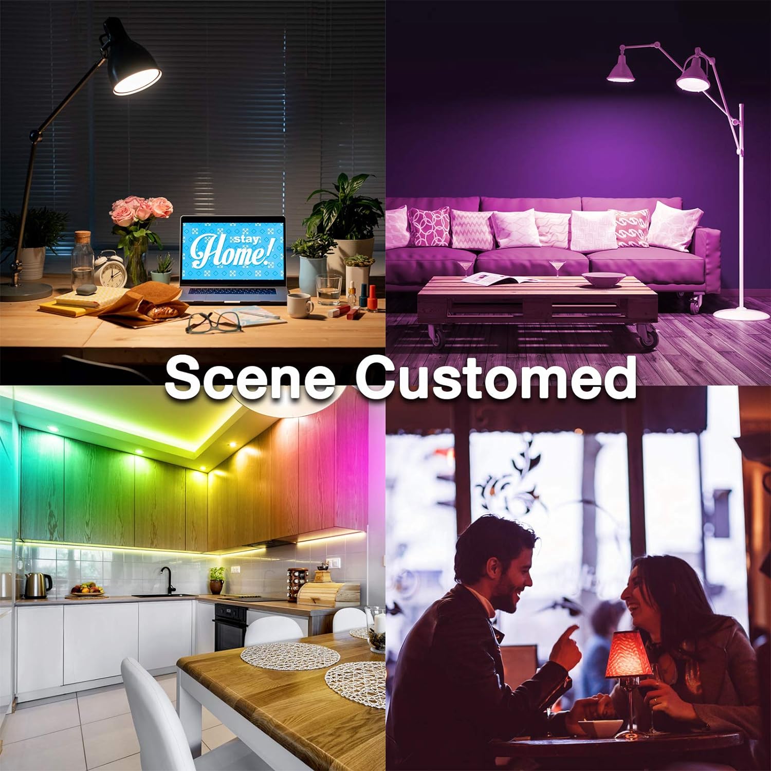 Smart Wi-Fi Color Changing LED Light Bulbs