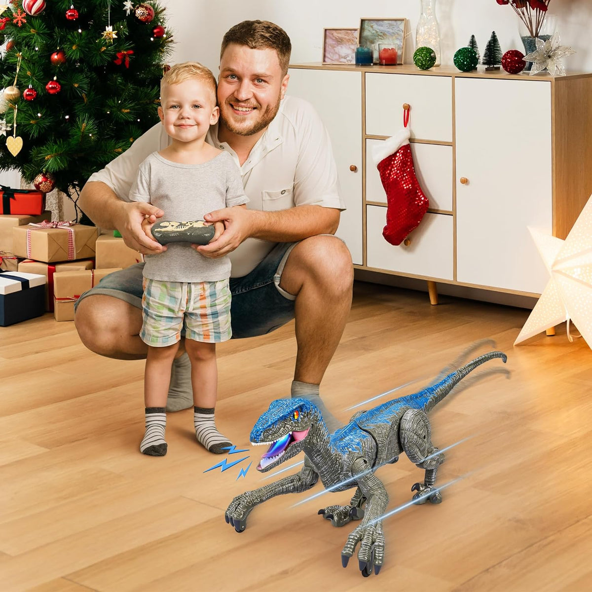 Interactive Remote-Controlled Velociraptor Toy