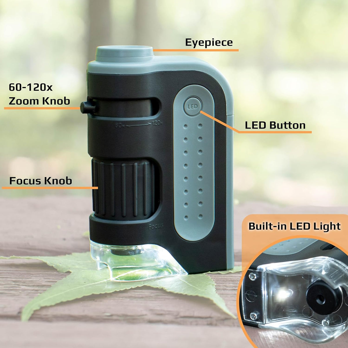 Compact Explorer Microscope with LED Illumination