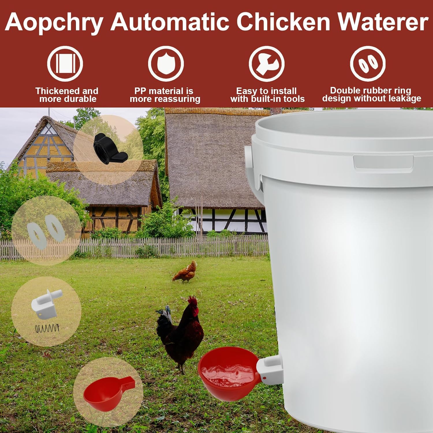 10-Pack Automatic Poultry Hydration System