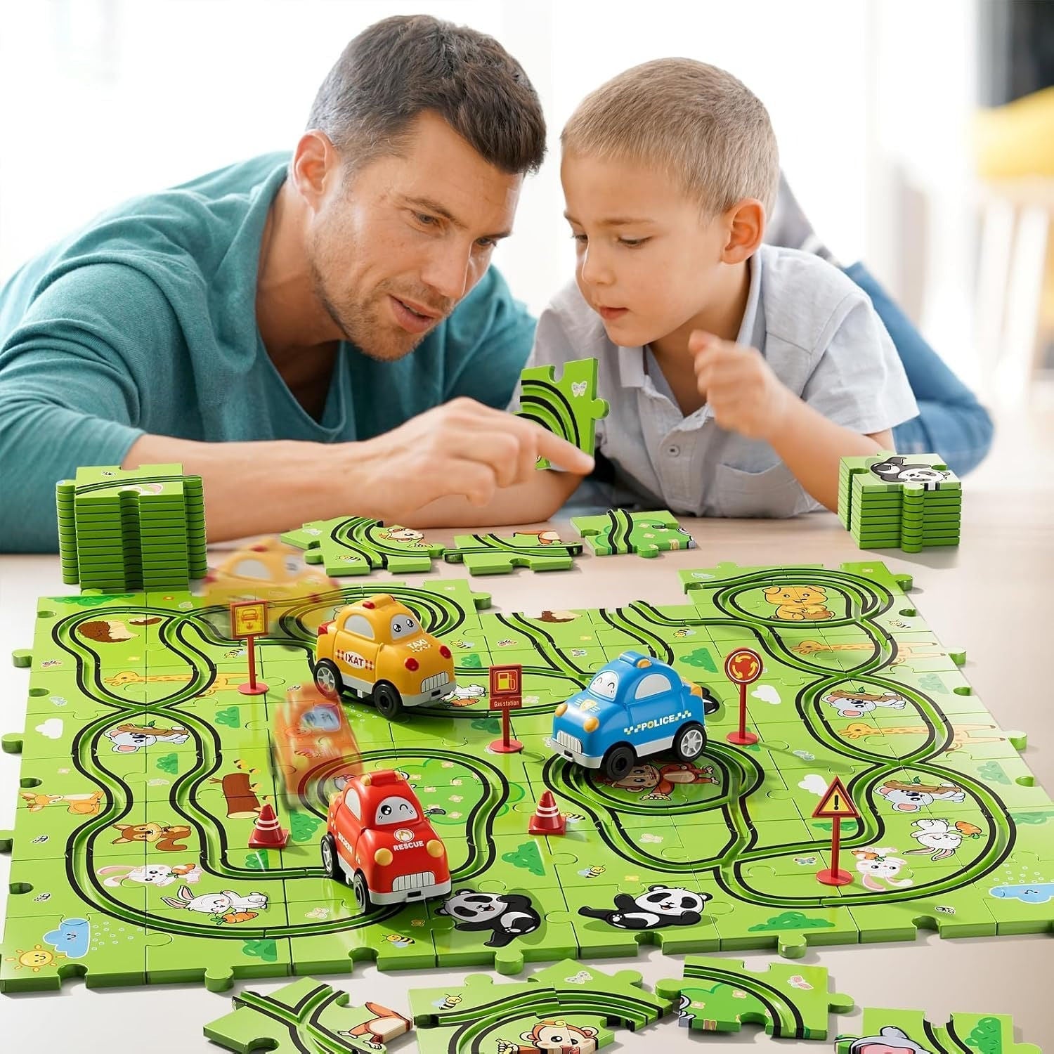 Interactive Animal Track Puzzle Set for Kids