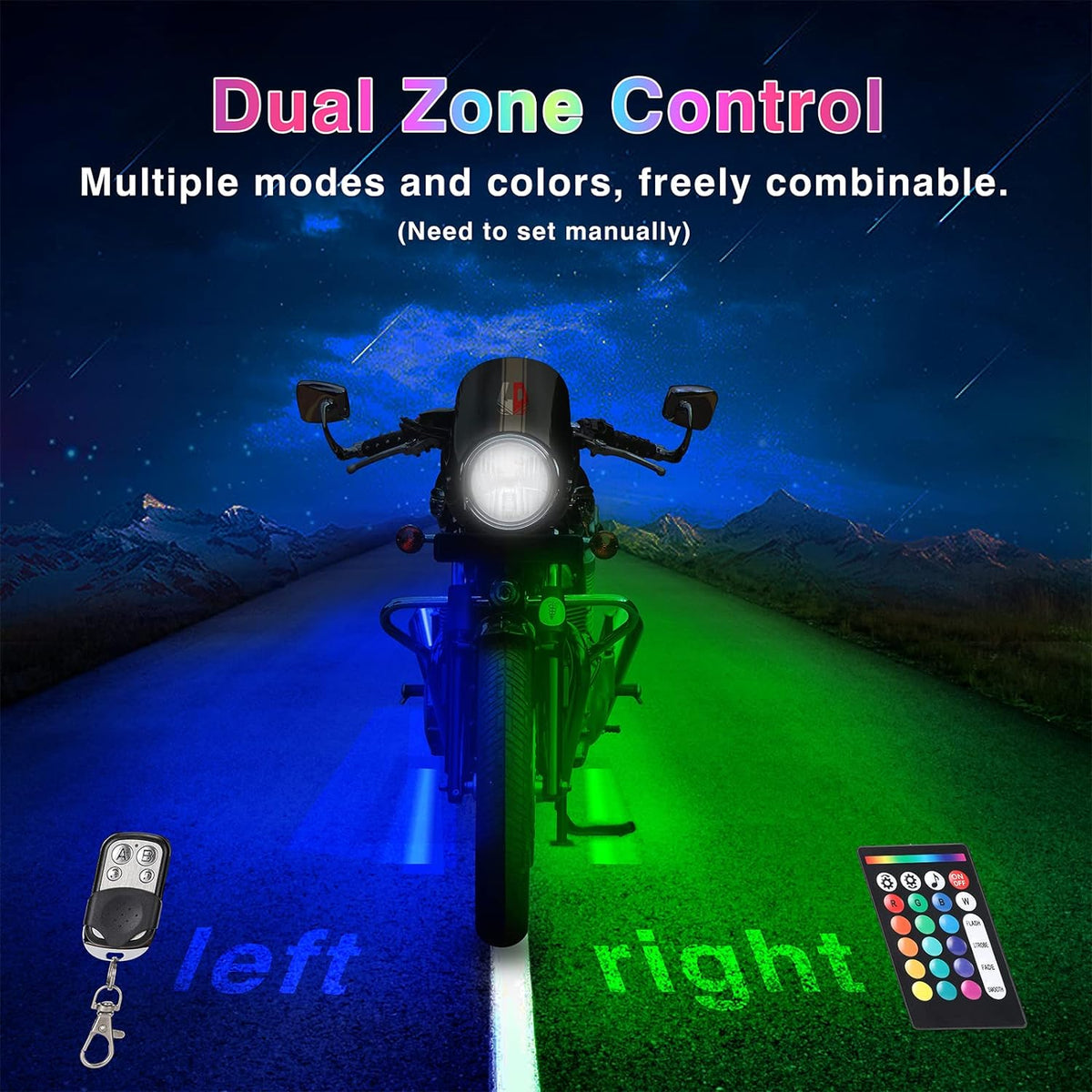 Vibrant LED Motorcycle Lighting Kit with Signal Integration