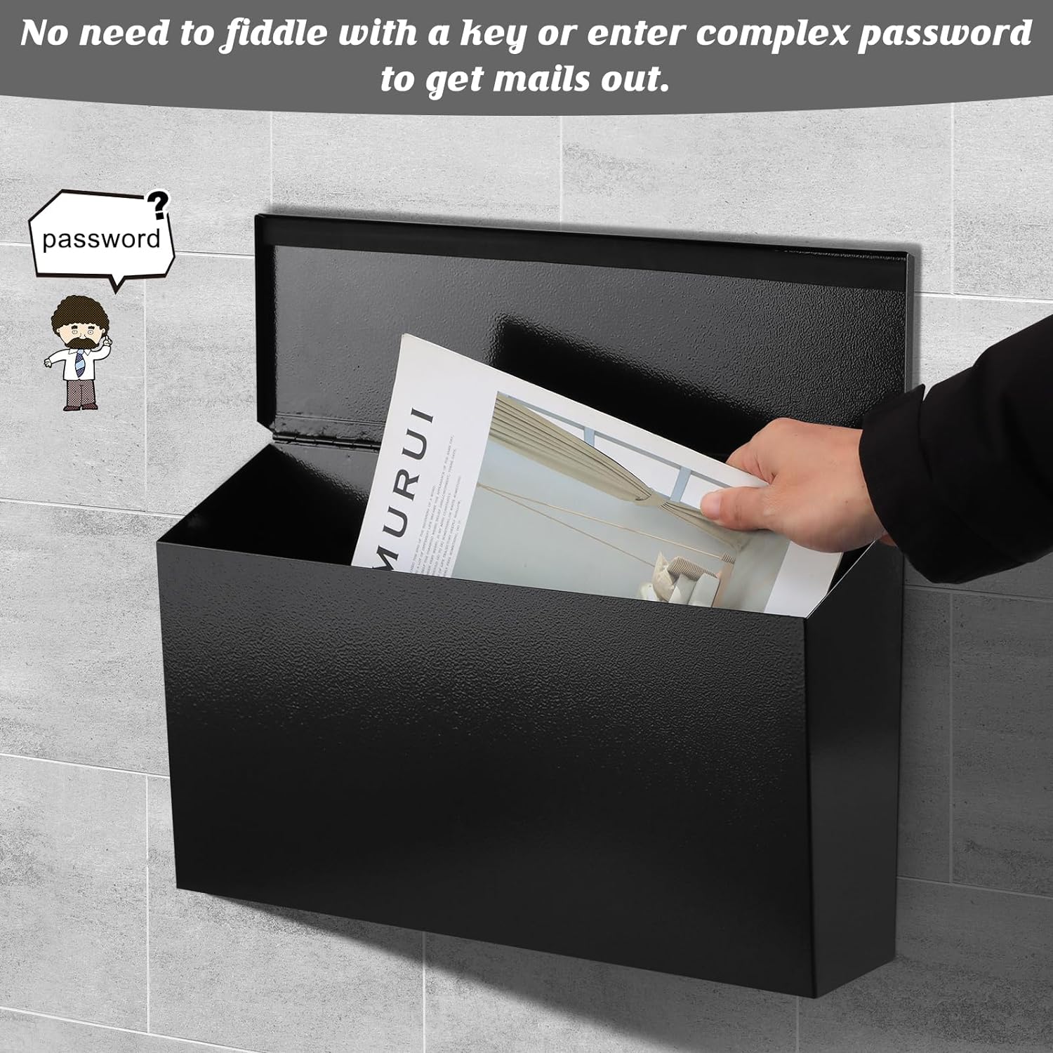 Spacious Wall-Mounted Mail Organizer