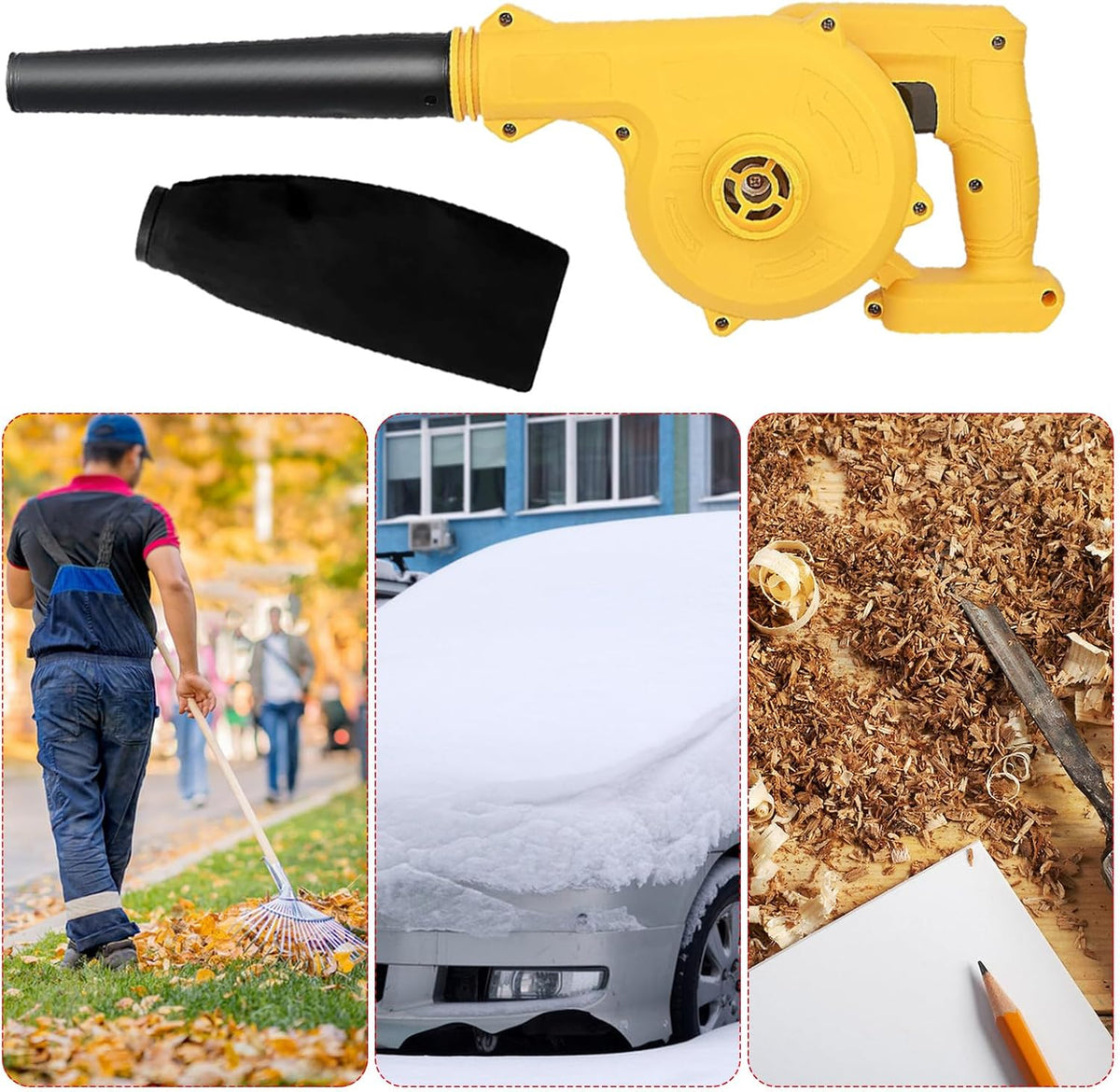 Portable Cordless Leaf Blower – Handheld Air and Dust Cleaner for Garden and Snow