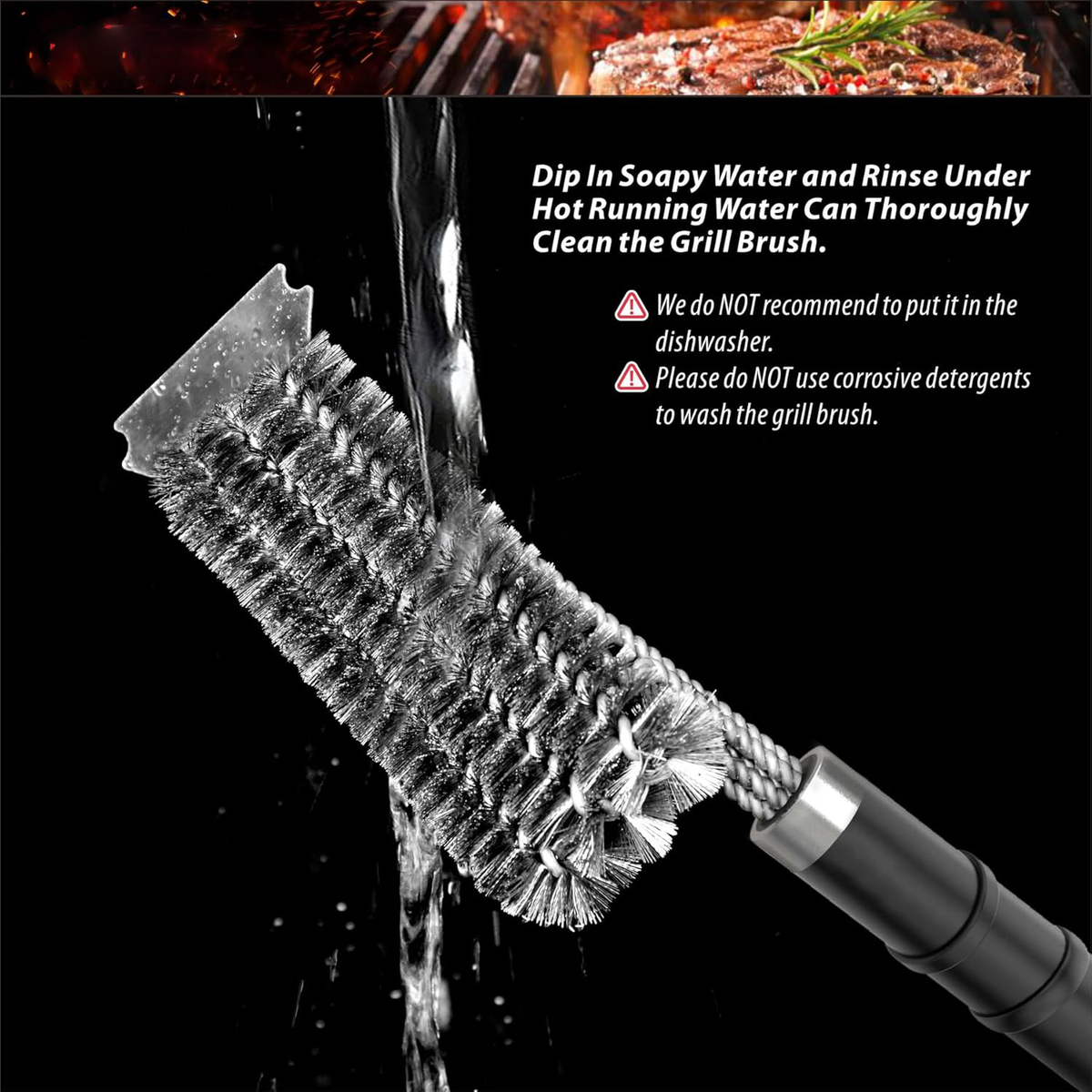 Ultimate Grill Cleaner with 360-Degree Bristle Action
