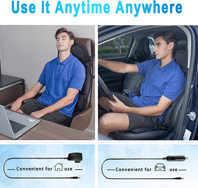 Ultimate Comfort Massage Seat Cover with Heat Functionality