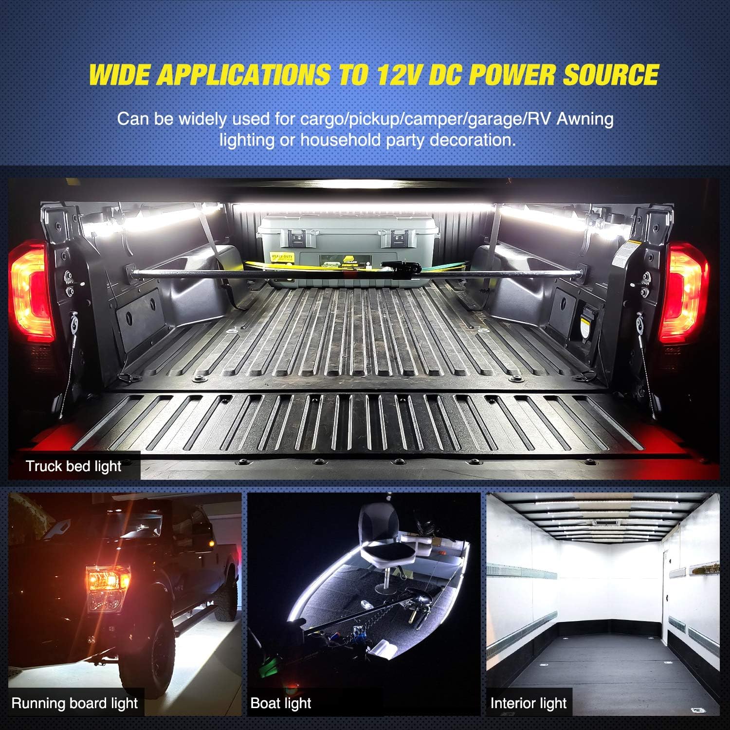 Illuminate Your Truck Bed with a 60-Inch LED Lighting Strip