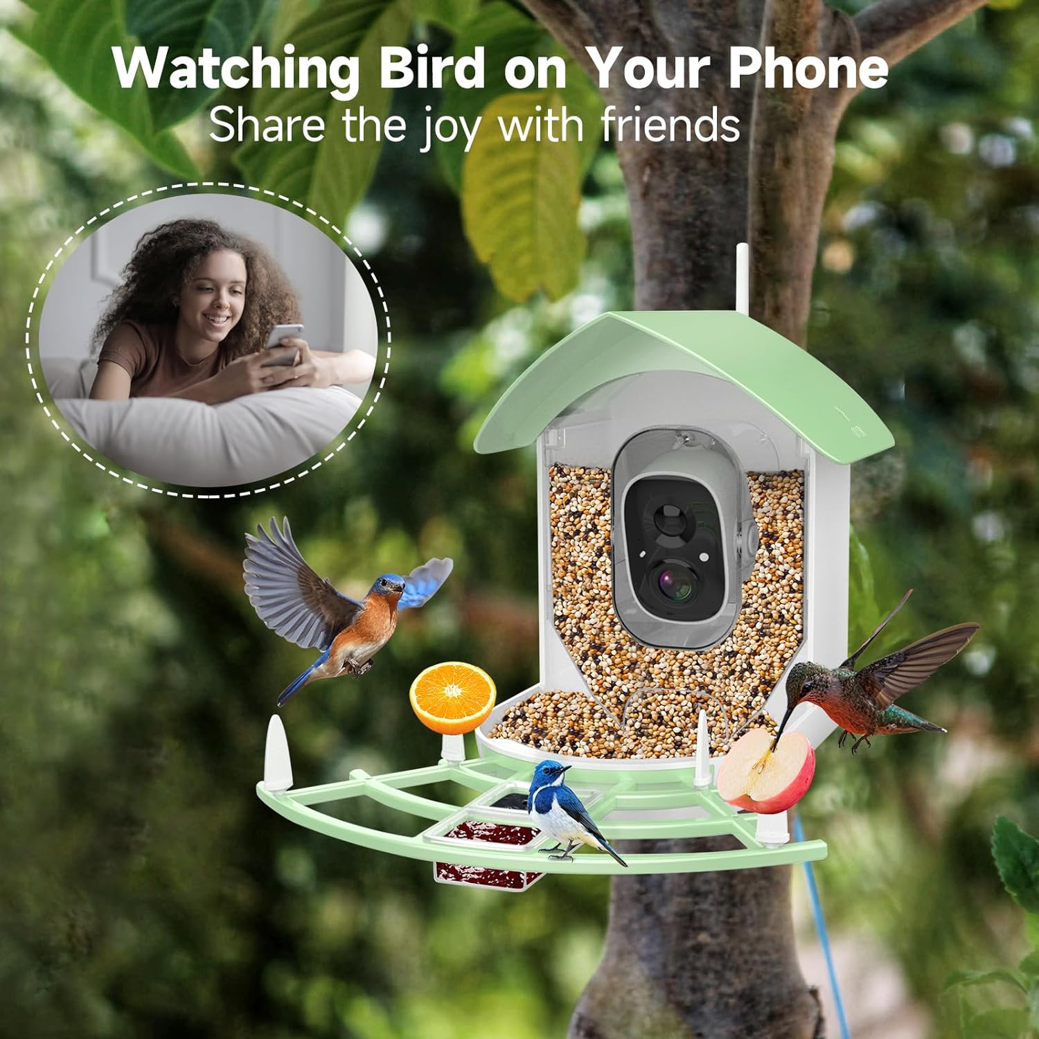 Smart Avian Capture Feeder with HD Camera