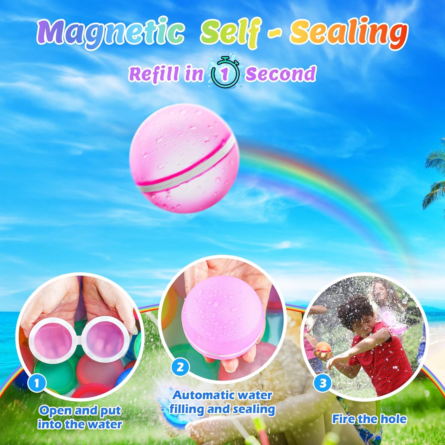 Eco-Friendly Magnetic Splash Balls for Endless Fun