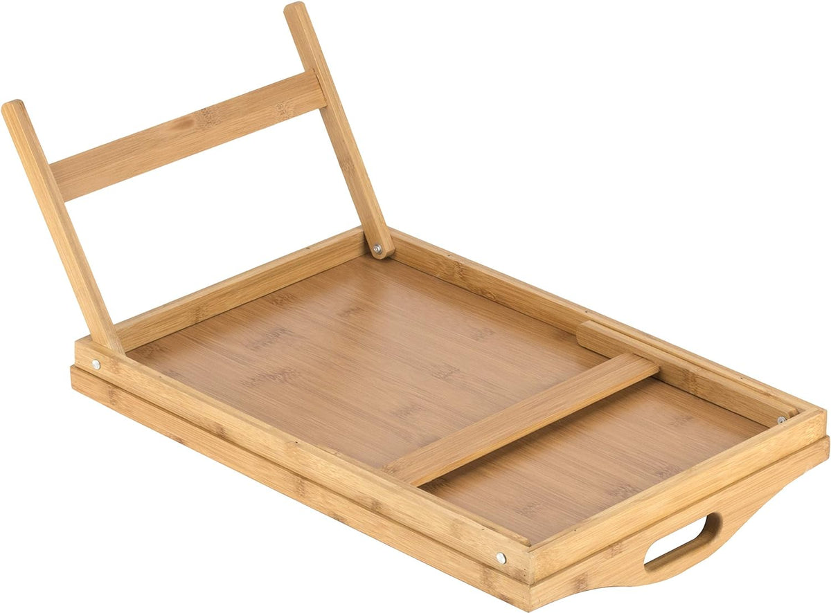 Versatile Bamboo Lap Tray with Foldable Legs