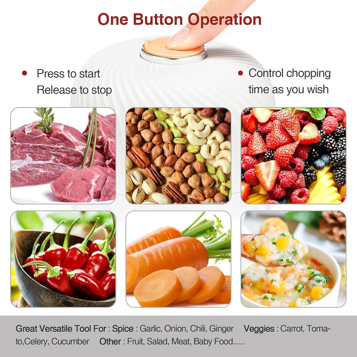 SmartChop Portable Food Processor