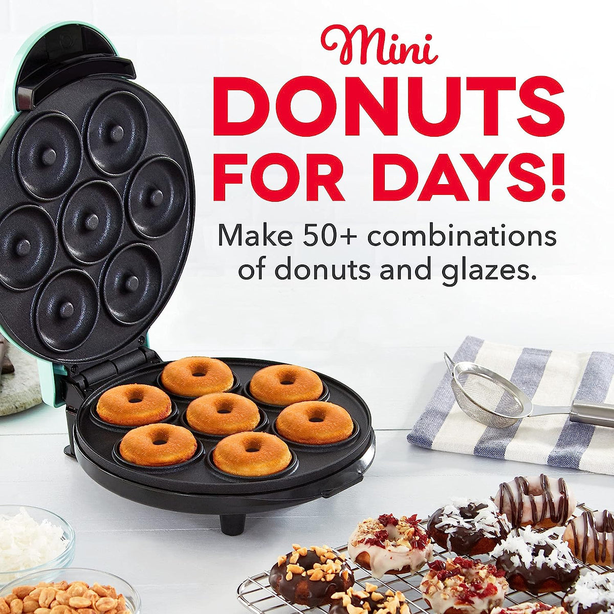 Compact Donut Baking Appliance for Delicious Treats