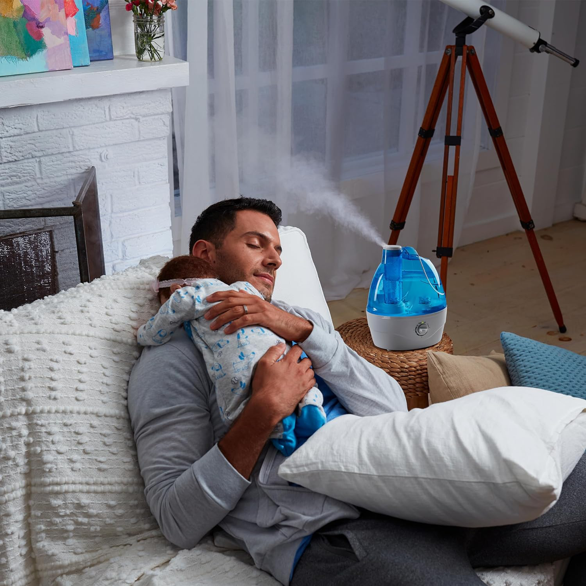 Serene Mist Ultrasonic Humidifier for Home Comfort