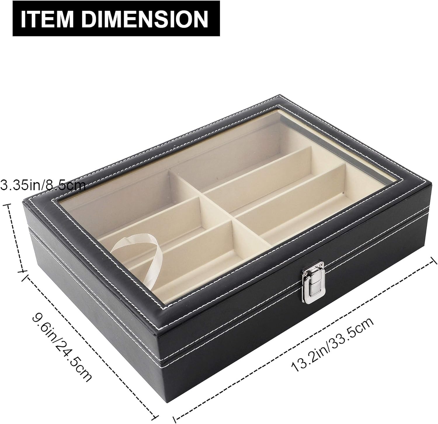 Elegant 8-Slot Sunglass Storage Case