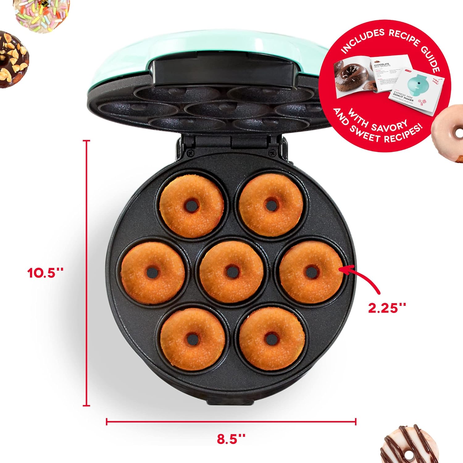 Compact Donut Baking Appliance for Delicious Treats
