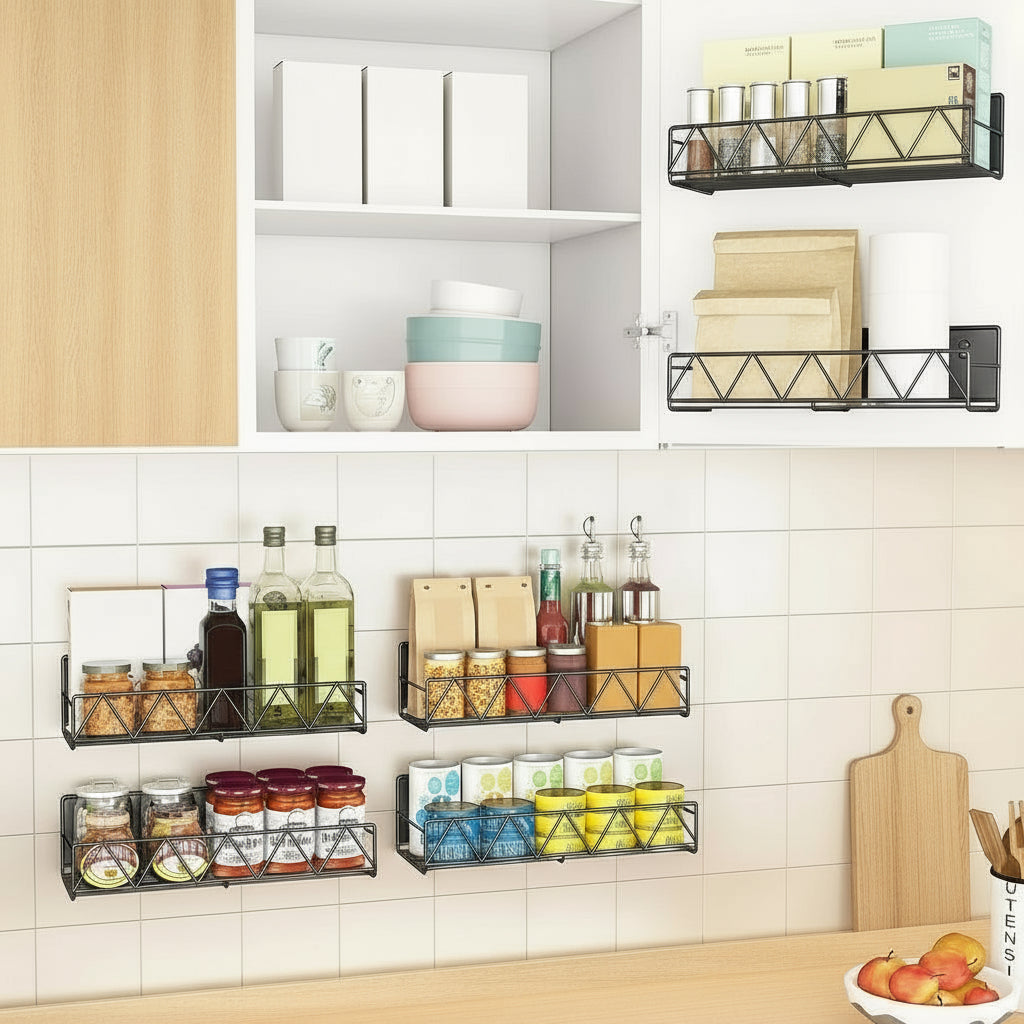 Magnetic Spice Rack Set – No Drilling Required