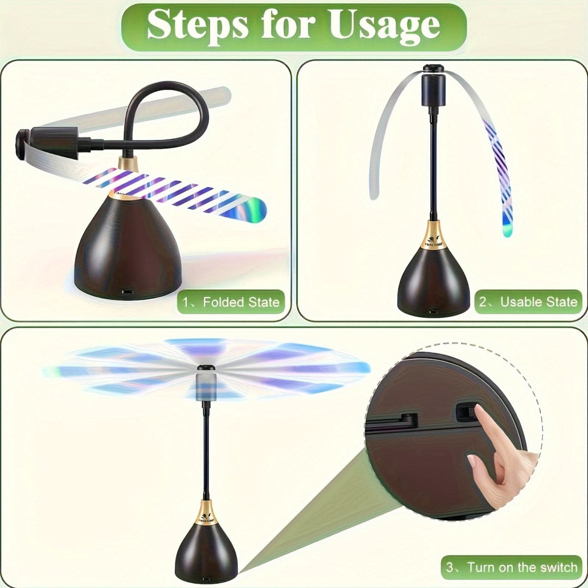 BuzzAway - Portable Tabletop Insect Repellent Fan