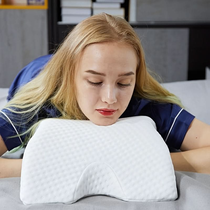 CozyNest – Dual Support Memory Foam Sleep & Cuddle Pillow