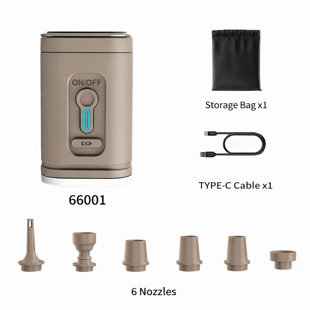 AeroLight – Portable Rechargeable Air Pump with LED Light