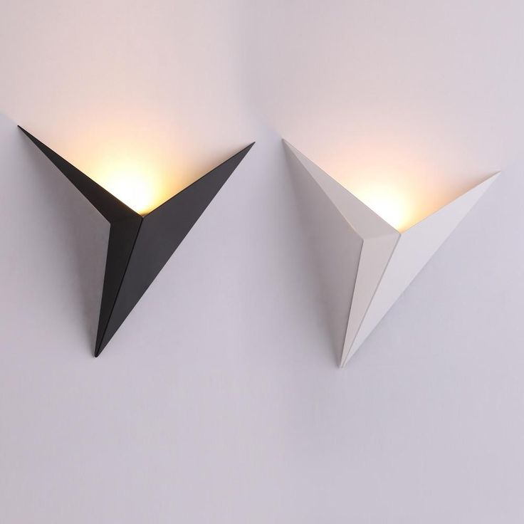 Triangular Contemporary Wall Light Fixture