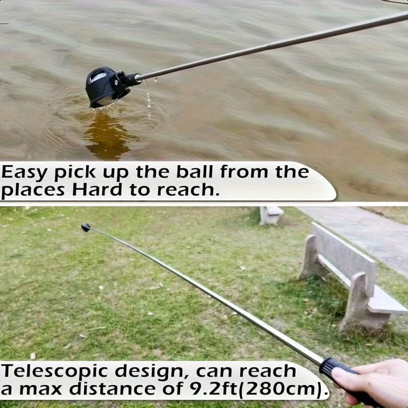 Extendable Steel Golf Ball Catcher for Effortless Retrieval