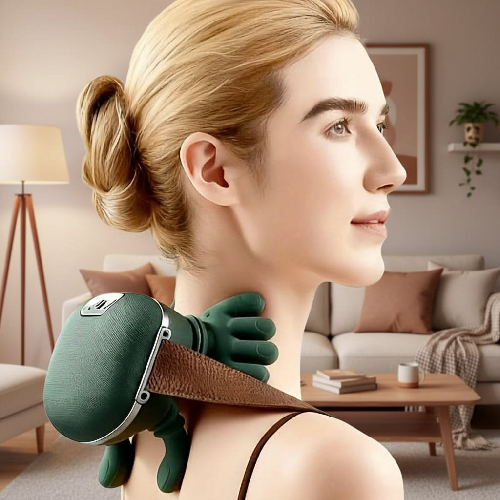 Travel-Friendly 8-Tip Deep Tissue Massager for Instant Relief