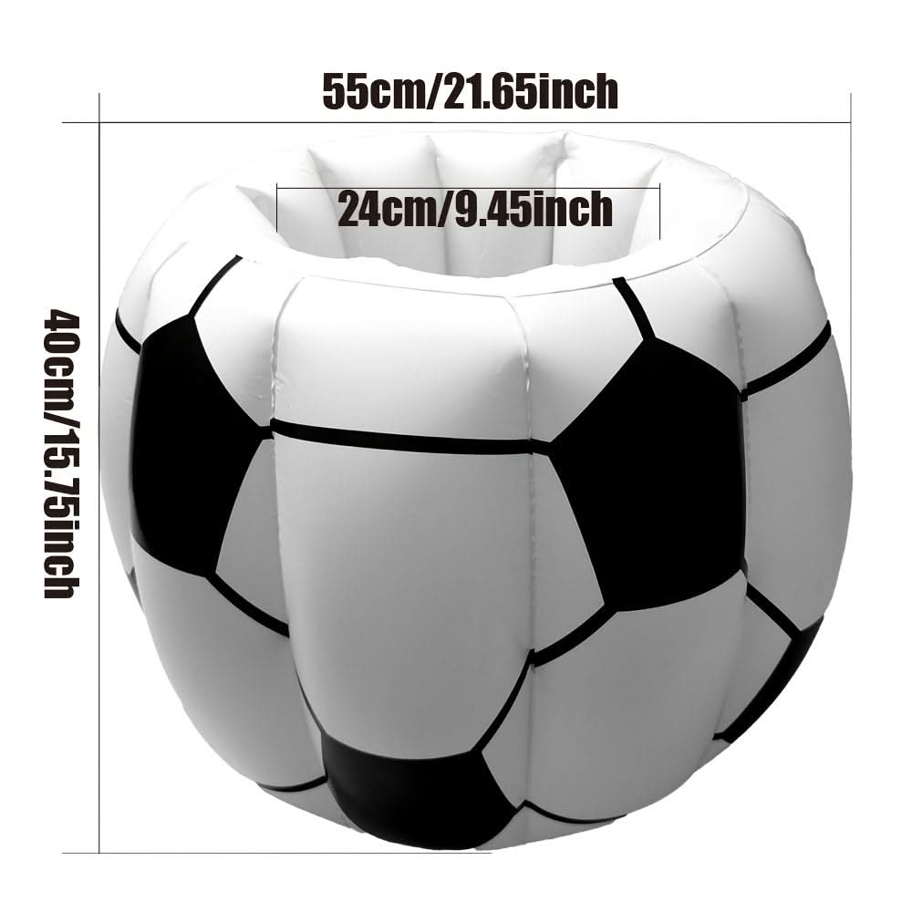 Soccer-Themed Inflatable Beverage Cooler for Parties