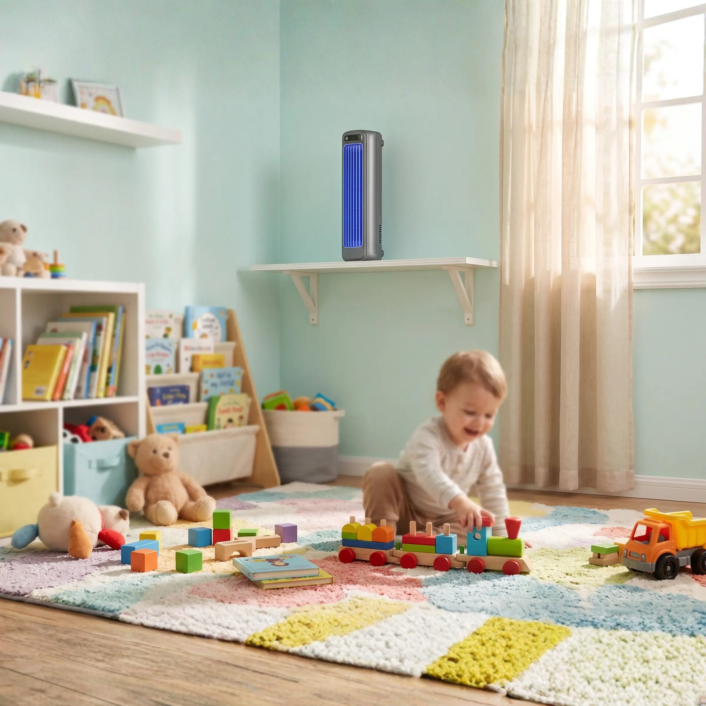 Cordless Cooling Companion – 12-Hour Battery-Powered Breeze