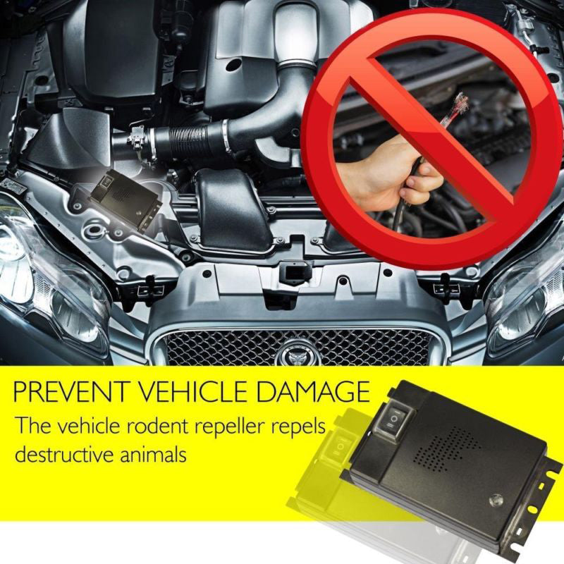 Eco-Friendly Ultrasonic Animal Deterrent for Vehicles