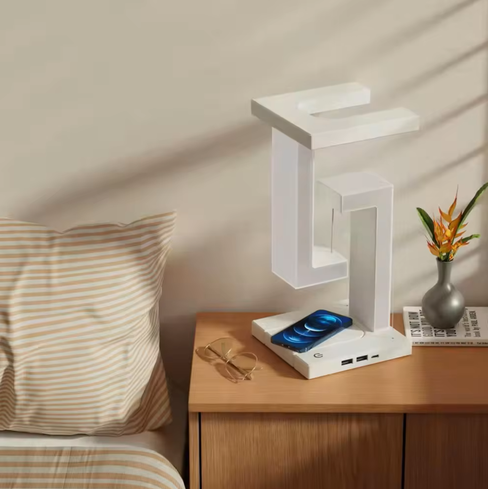 LED Desk Lamp with Wireless Charging Feature