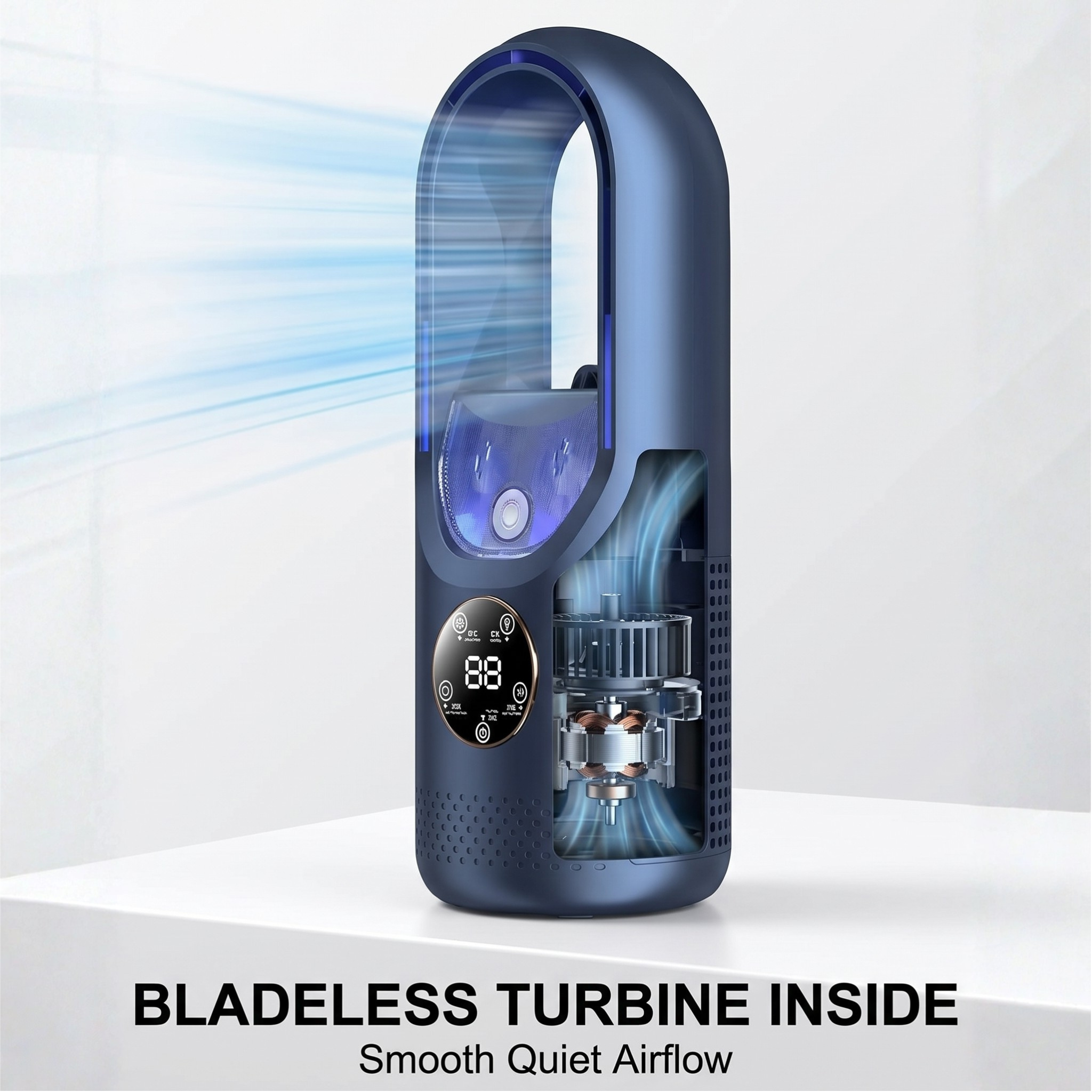 WhisperCool Portable Air Conditioner – Blade-Free Comfort for Home & Office