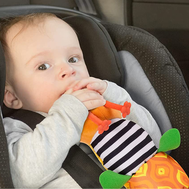 Musical Plush Caterpillar Rattle for Sensory Fun