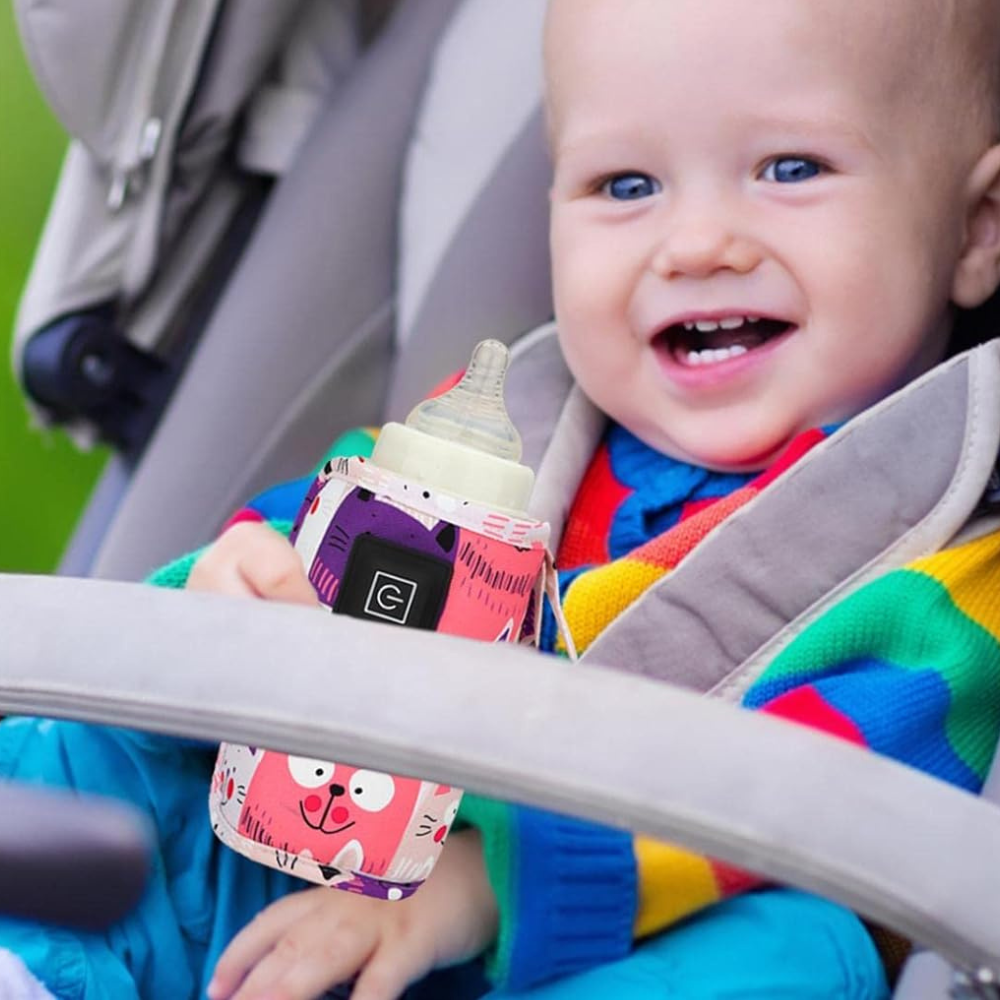 On-the-Go Baby Bottle Heater with USB Power Connection