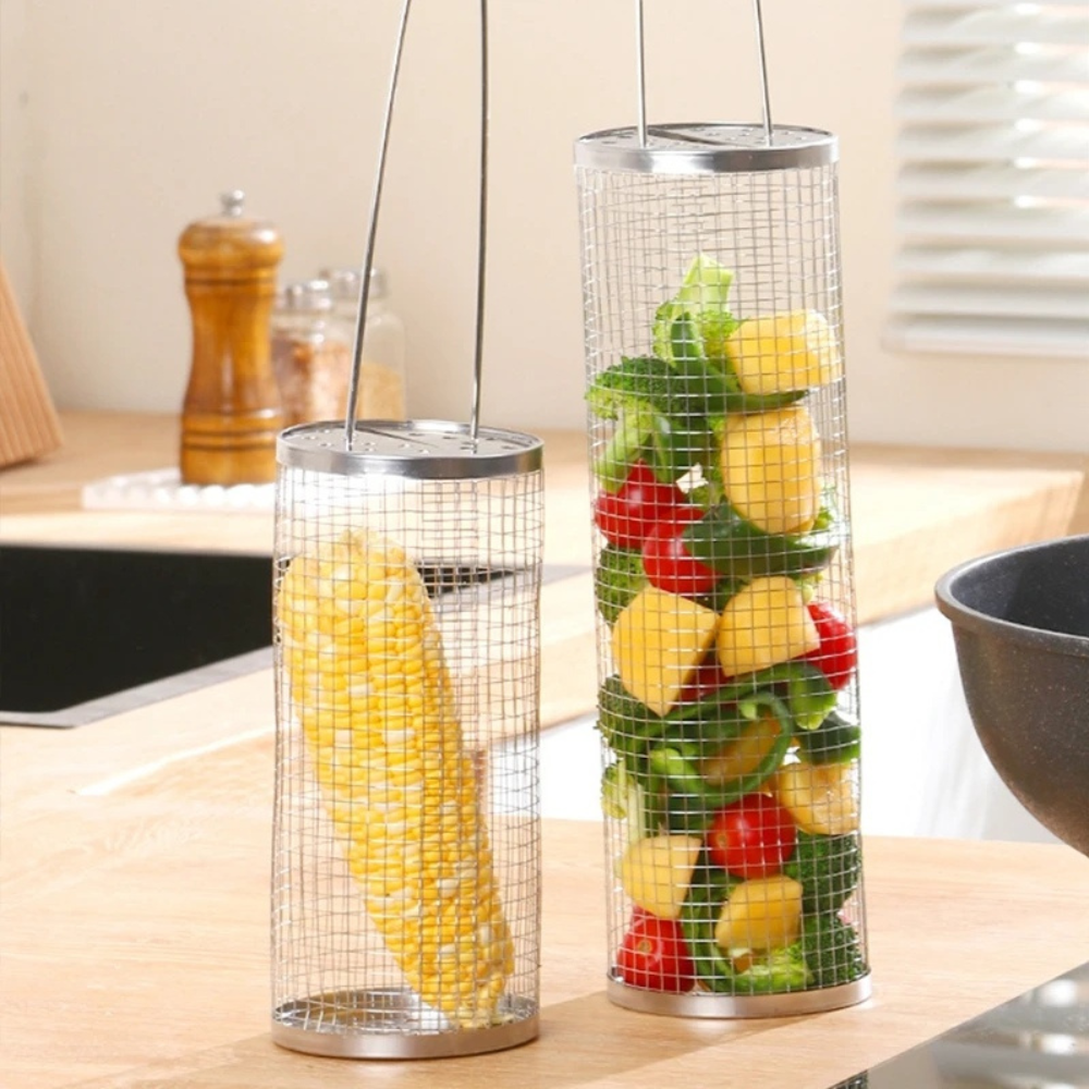 Premium Stainless Steel Grilling Basket for BBQ