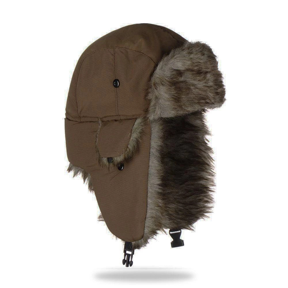 Luxurious Winter Aviator Hat with Faux Fur Lining