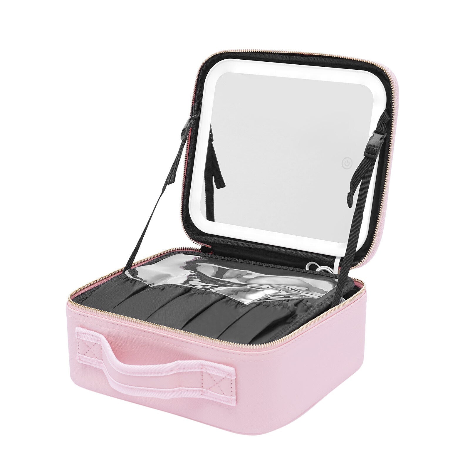 Illuminate Your Beauty: Smart Makeup Organizer with Mirror