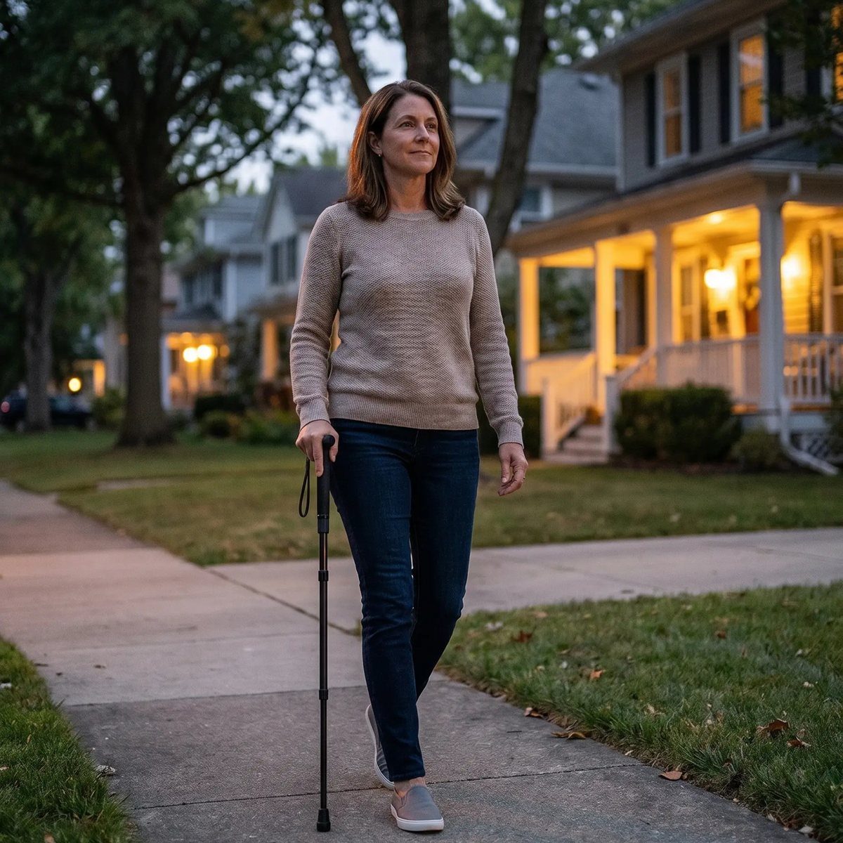 Tactical Smart Cane – Instant Stability & Anti-Slip Design